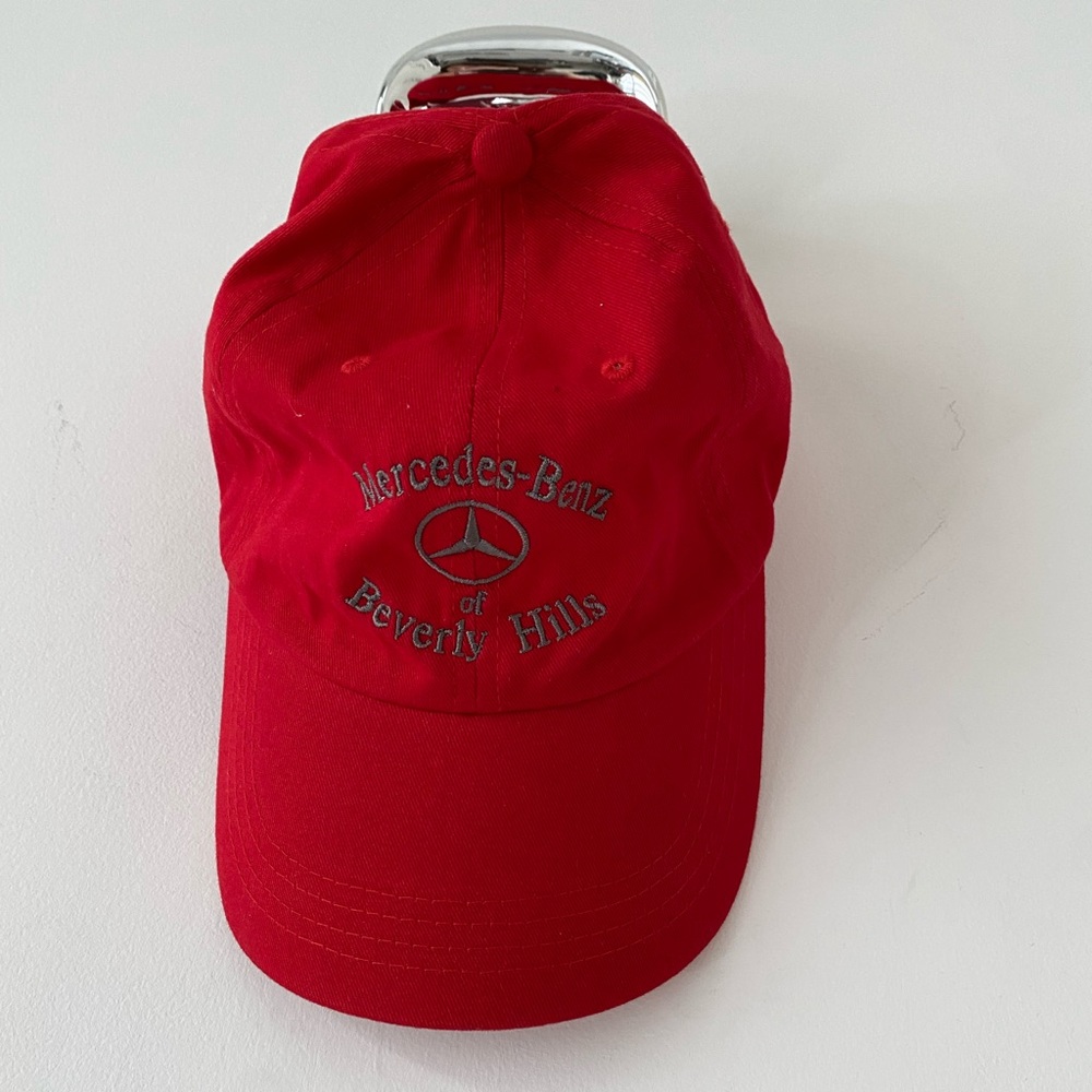 Mercedes Benz of Beverly Hills Red with Grey Embroidery Hat Like New